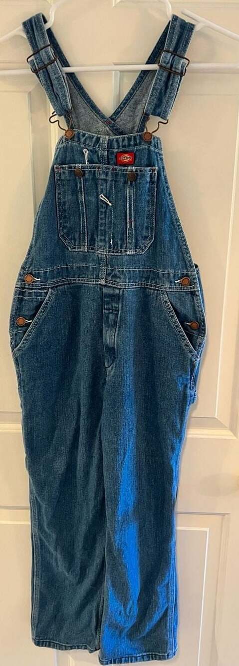 Dickies Kids M Denim Bib Overalls